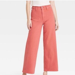 Sailor Wide Leg High Rise Coral Jean